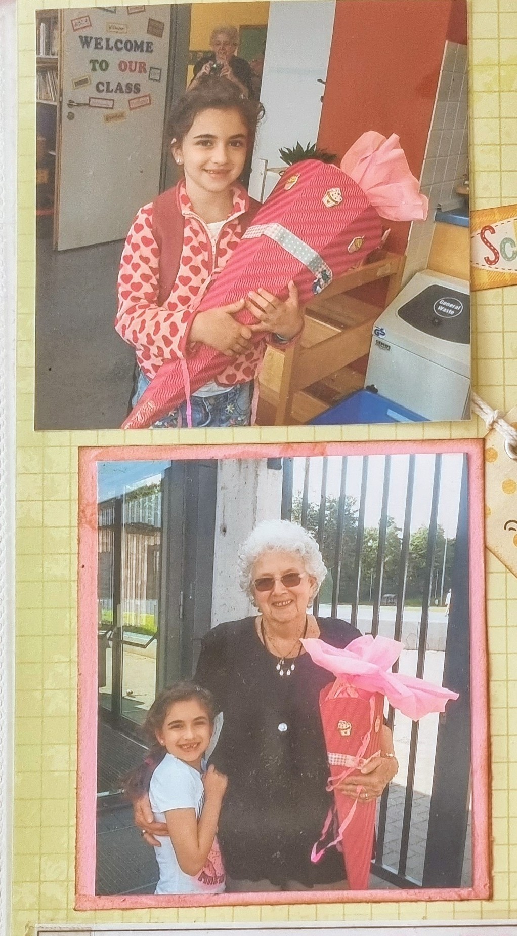 פרט מתוך דף מעוצב תמונה לקורסקראפ