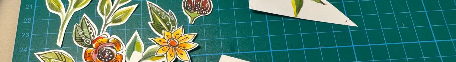 סקראפ בהפתעה - כרטיס פופ אפ פרחוני